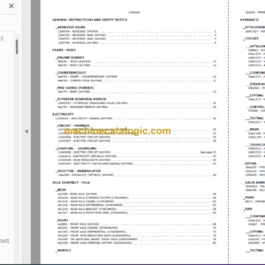 Manitou MLT 625 ST3B Parts Catalogue