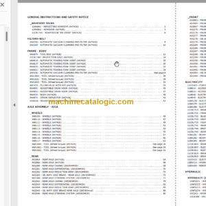 Manitou MLT 732 PARTS CATALOGUE