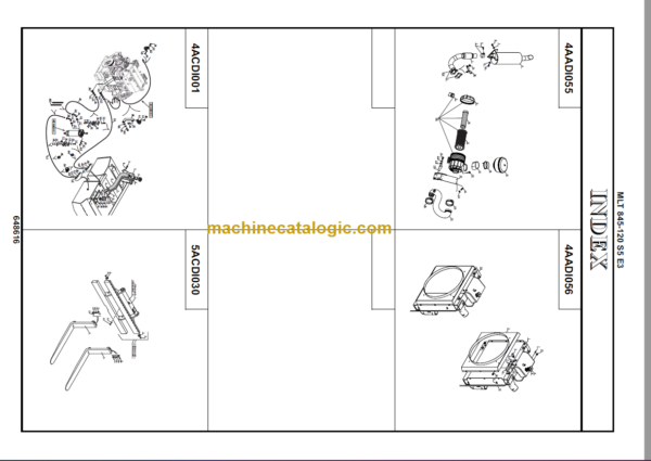 Manitou MLT 845-120 S5 E3 PARTS CATALOGUE