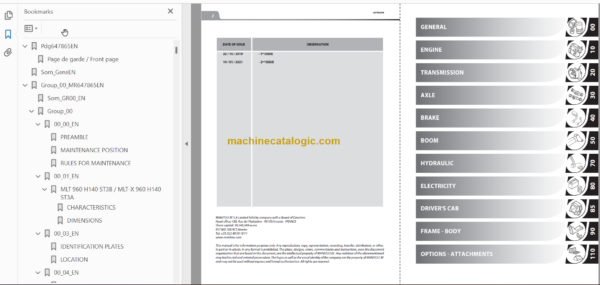 MHT- X 10230 MINING 129M ST3A S1 REPAIR MANUAL