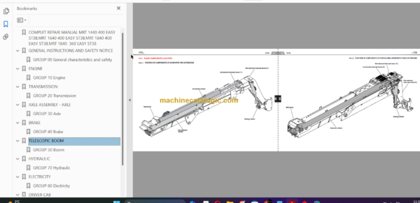 Manitou MRT 1440 EASY 400 ST3B S1 REPAIR MANUAL