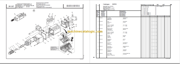 MANITOU MC 40 POWERSHIFT S3-E2 PARTS CATALOGUE