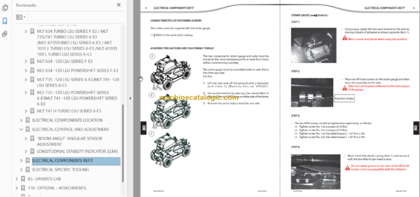 Manitou MLT 634 PS SERIE F-E3 Repair Manual