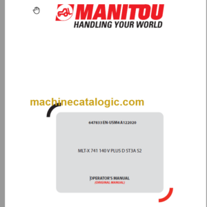 Manitou MLT-X 741 ST3A S2 Operator's Manual