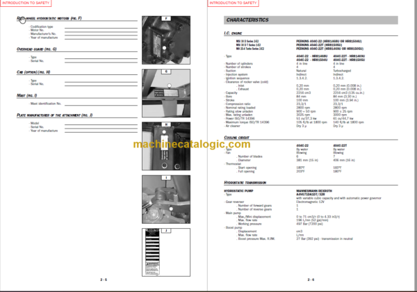 MANITOU MSI30 D TI S2-E2 OPERATOR'S MANUAL