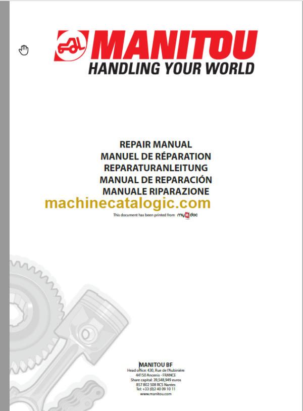 MHT 10160 Repair Manual