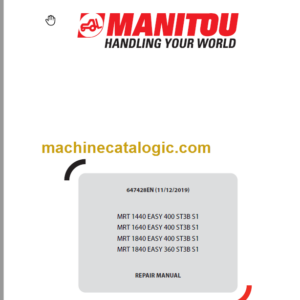 Manitou MRT 1640 EASY 400 ST3B S1 REPAIR MANUAL