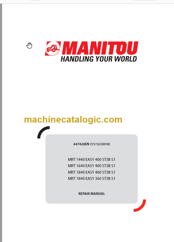 Manitou MRT 1640 EASY 400 ST3B S1 REPAIR MANUAL