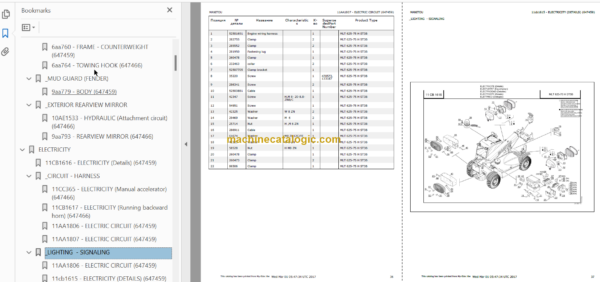 Manitou MLT 625-75 H ST3B Parts Catalogue