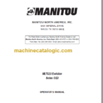 Manitou MLT 523 Evolution Series C-E3 R11-10 Operator's Manual
