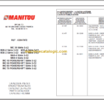 MANITOU MC 60 POWERSHIFT S3-E2 PARTS CATALOGUE