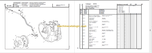 MANITOU MC 60 POWERSHIFT S3-E2 PARTS CATALOGUE