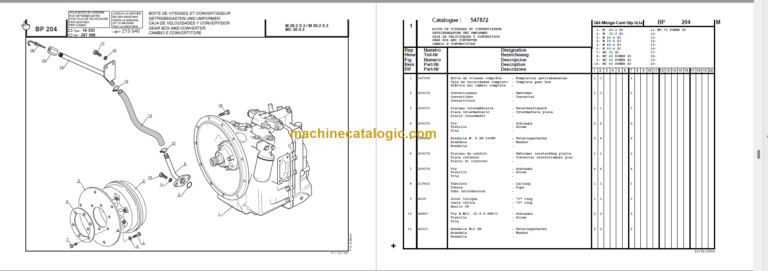 MANITOU MC 60 POWERSHIFT S3-E2 PARTS CATALOGUE