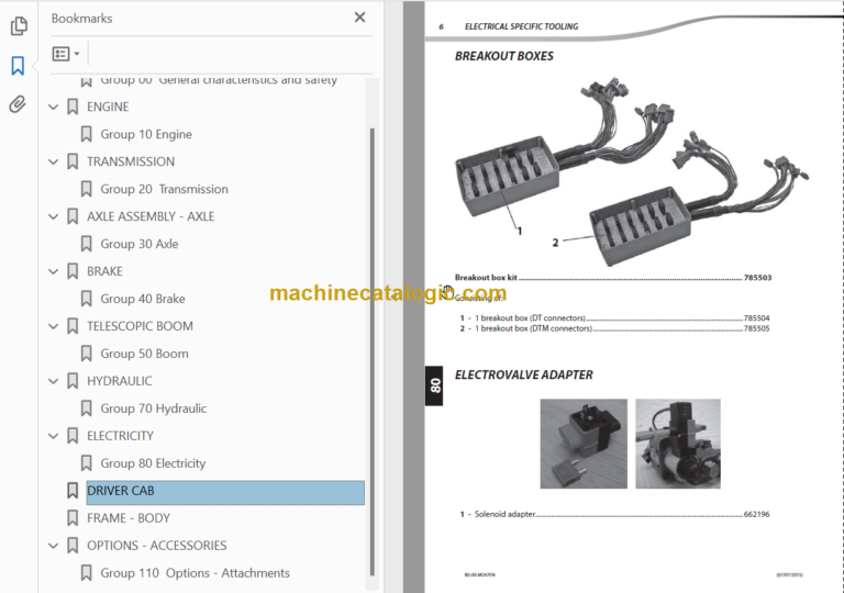 Manitou MLT 634 ST4 S1 Repair Manual
