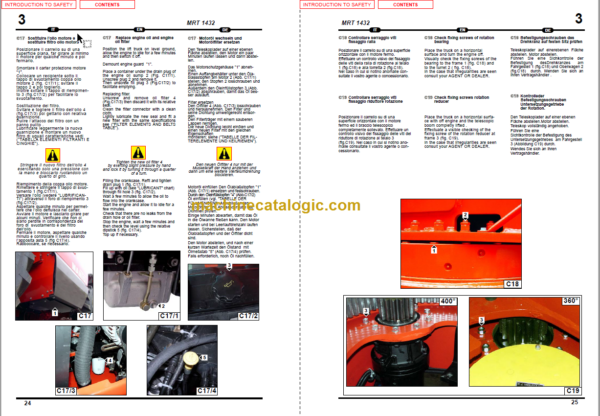 Manitou MRT 1432 400° M SERIES E-2 SERVICE MANUAL