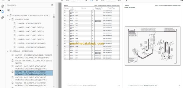 MANITOU MSI 25D PARTS CATALOGUE