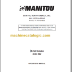 Manitou MLT 523 Operator's Manual
