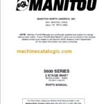 MANITOU 5600 Series Parts Manual