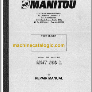 MHT 860L REPAIR MANUAL