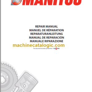 Manitou MLT 626 Repair Manual