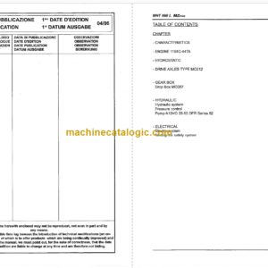 Manitou MHT 860L REPAIR MANUAL