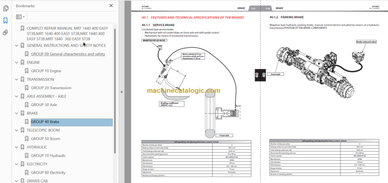 Manitou MRT 1840 EASY 400 ST3B S1 REPAIR MANUAL