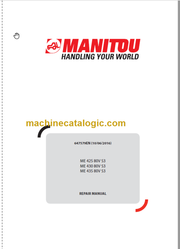 MANITOU ME 425 80V S3 REPAIR MANUAL