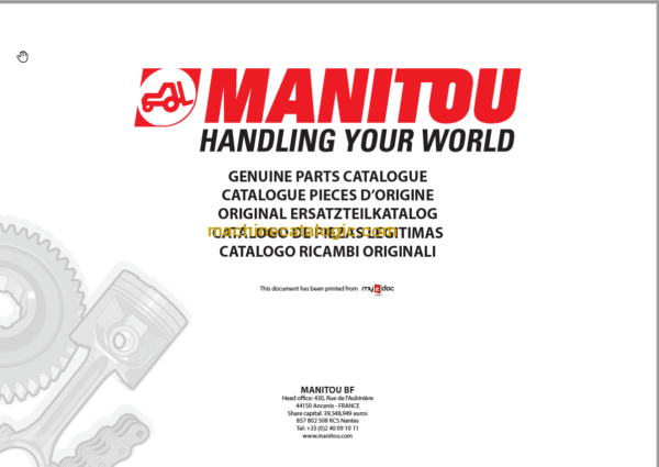 MANITOU M2 26 CP PARTS CATALOGUE