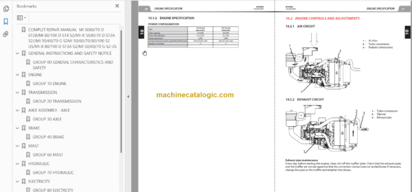 MANITOU MI 70 D ST3B S2 REPAIR MANUAL