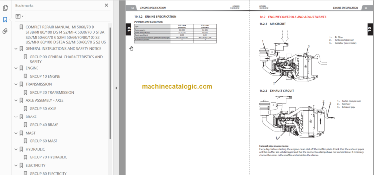MANITOU MI 70 D ST3B S2 REPAIR MANUAL