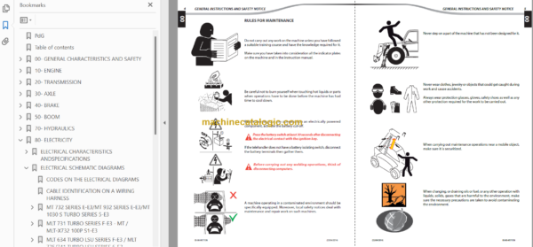 Manitou MLT 1035 S6-E3 Repair Manual