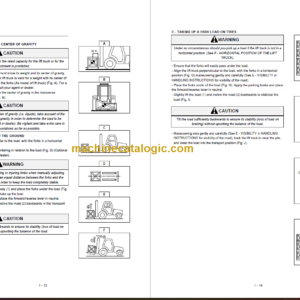 MANITOU MSI 50D OPERATOR SERVICE MANUAL