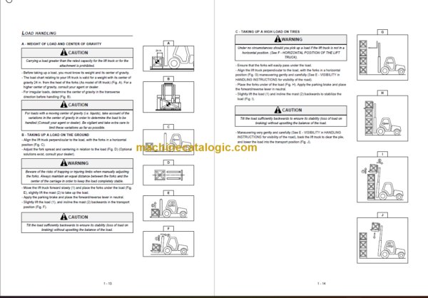 MANITOU MSI 50D OPERATOR SERVICE MANUAL