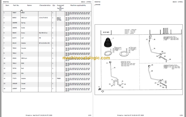 MANITOU M2 26 CP PARTS CATALOGUE