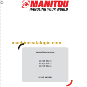 MANITOU ME 430 80V S3 REPAIR MANUAL