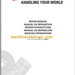 Manitou MLT 940 H Series 3 - E3 Repair Manual