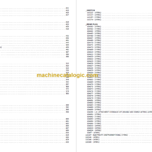 MANITOU M2 30 CP PARTS CATALOGUE