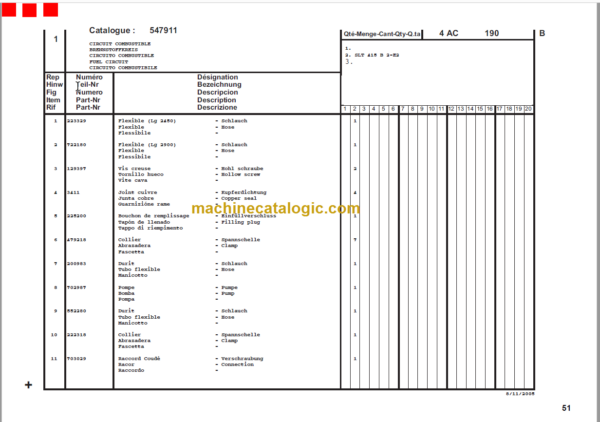 Manitou SLT 415B S2 E2 PARTS MANUAL