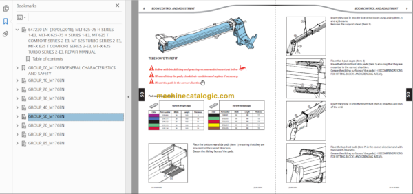 Manitou MLT-X 625 SERIES 1-E3 Repair Manual