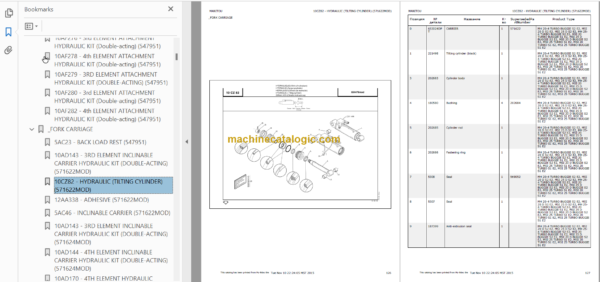 MANITOU MSI 25D PARTS CATALOGUE