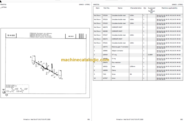 MANITOU M2 30 CP PARTS CATALOGUE