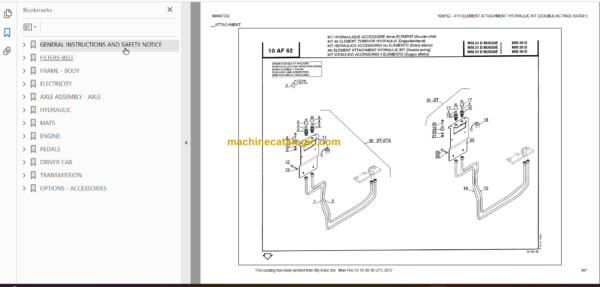 MANITOU MSI30D Part Catalog 128352