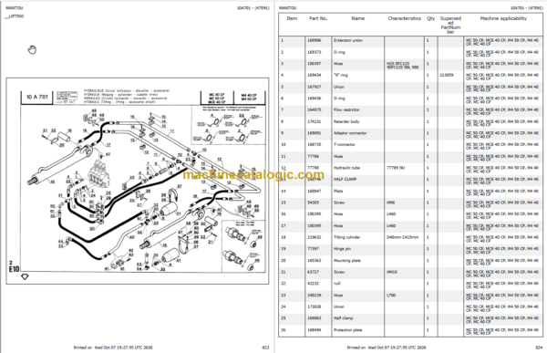 MANITOU M2 30 CP PARTS CATALOGUE