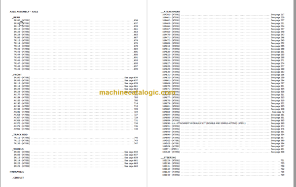 MANITOU M4 26 CP PARTS CATALOGUE