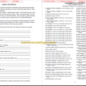 MANITOU M30-40-50-2 H/L TIER II PARTS MANUAL