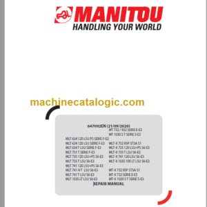 Manitou MLT-X 741 120 LSU S6-E3 Repair Manual