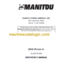 MANITOU MSI 30 LPG Series 2-E OPERATOR'S MANUAL