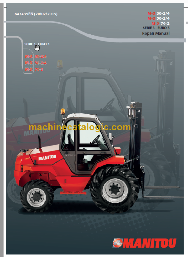 MANITOU M-X 30-2 4 S3-EURO 3 REPAIR MANUAL