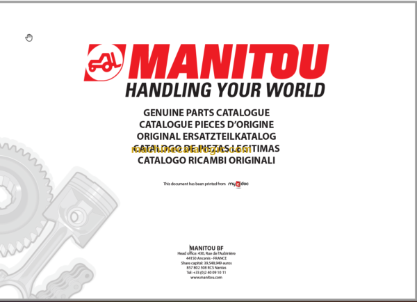 MANITOU M4 30 CP PARTS CATALOGUE