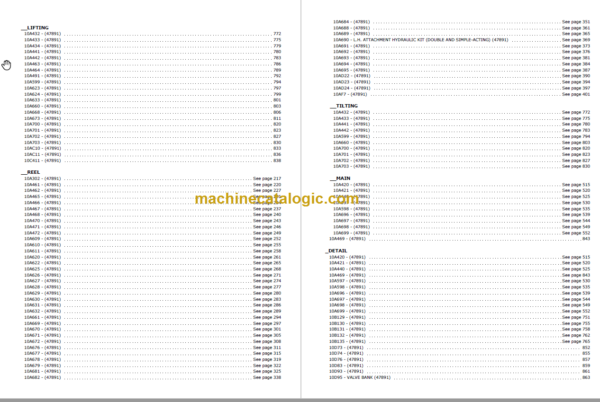 MANITOU M4 30 CP PARTS CATALOGUE